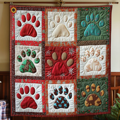 Christmas Paws WY0212003CL Quilt
