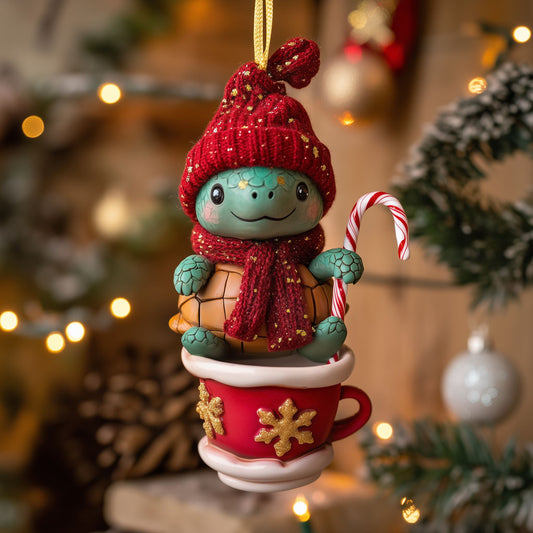 Mug-Top Turtle LT1110024CL Christmas Ornament
