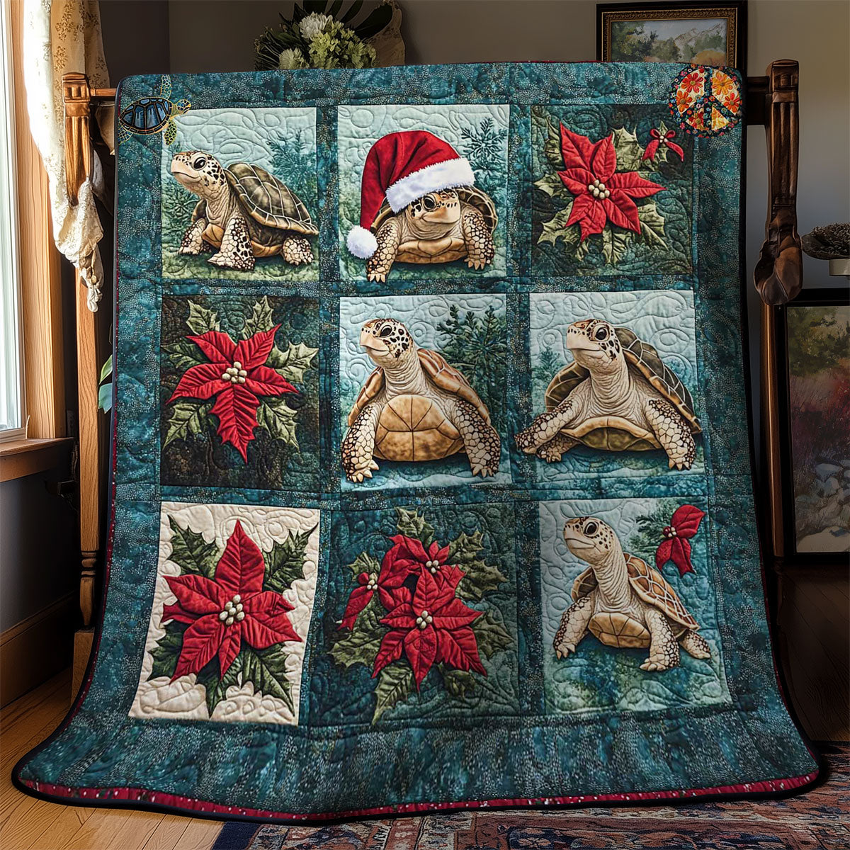 Holiday Turtle Spirit WN2811028CL Quilt