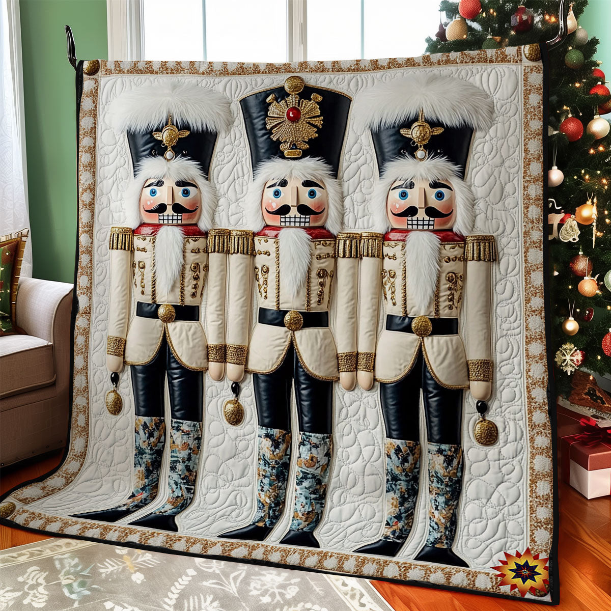 Royal White Nutcracker WY2211020CL Quilt