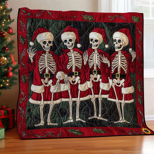 Santa Skeleton WY0412001CL Quilt