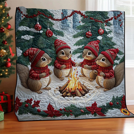 Flame Squirrel WY2611021CL Quilt