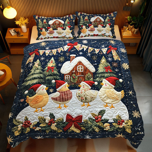 Christmas Chicken WJ1911035CL Duvet Cover Set