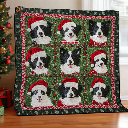 Santa Border Collie WY2311013CL  Quilt