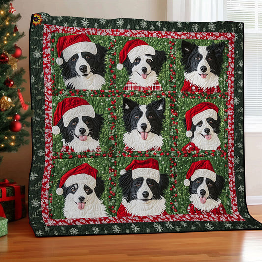 Santa Border Collie WY2311013CL  Quilt