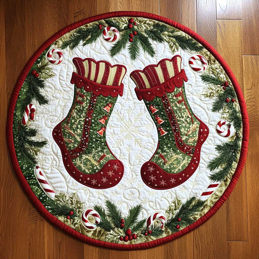 Elf Boots Magic WN2205041CL Quilted Round Mat