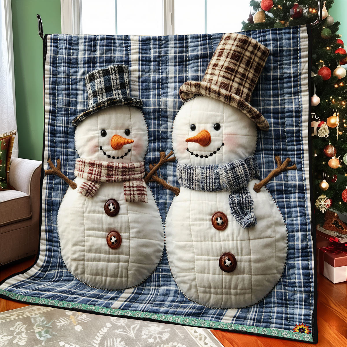 Christmas Snowman WJ2311013CL Quilt