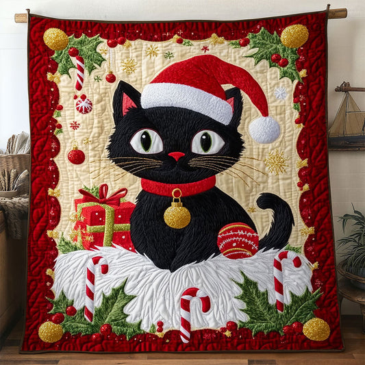 Black Cat Festive WN0410007CL Quilt