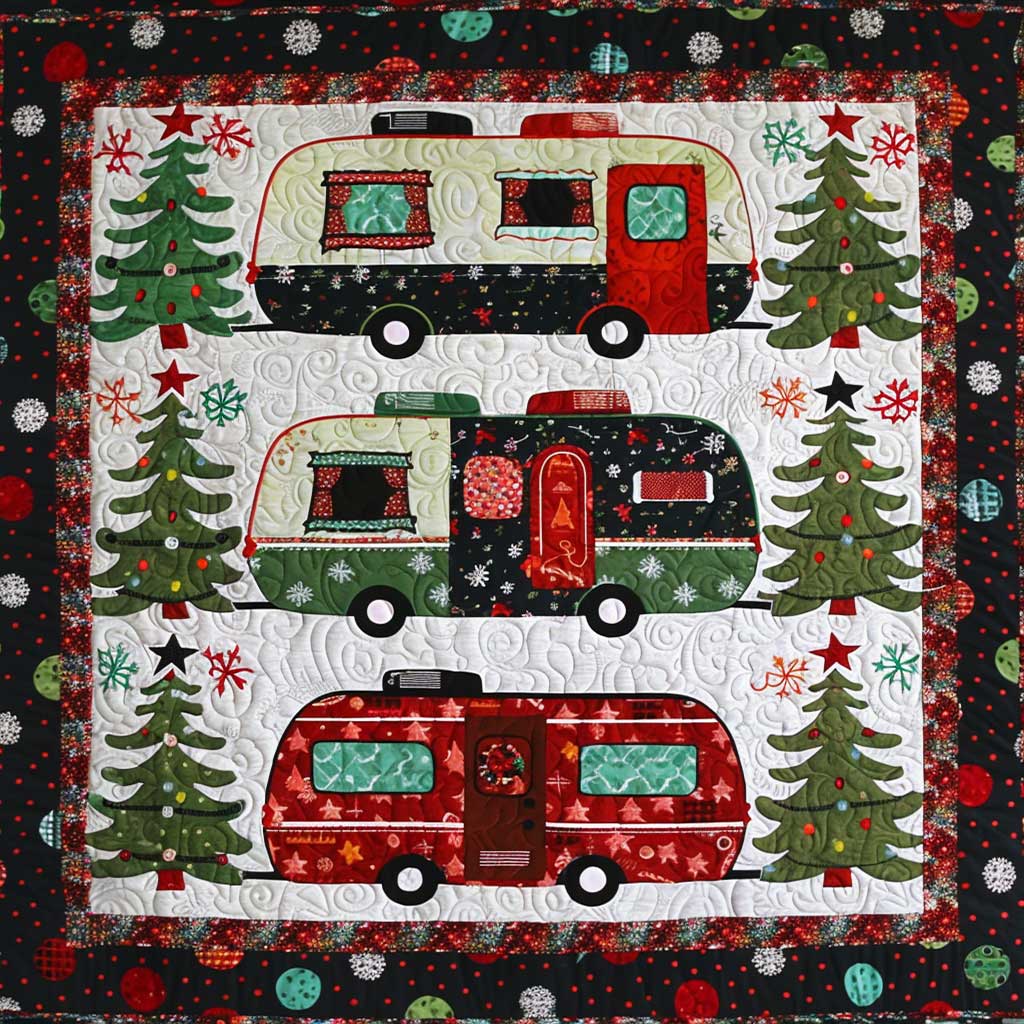 Christmas Camper Van WJ2906008CL Quilt