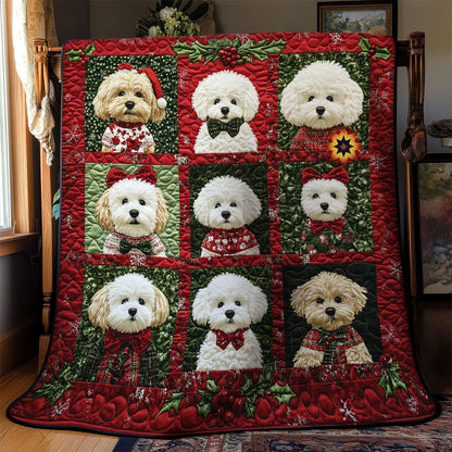 Bichon Frise Noel WN0512012CL Quilt