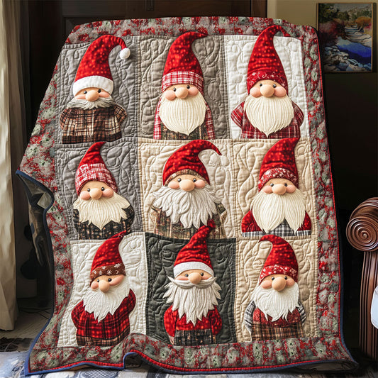 Gnome Christmas Theme WP1505020CL Quilt