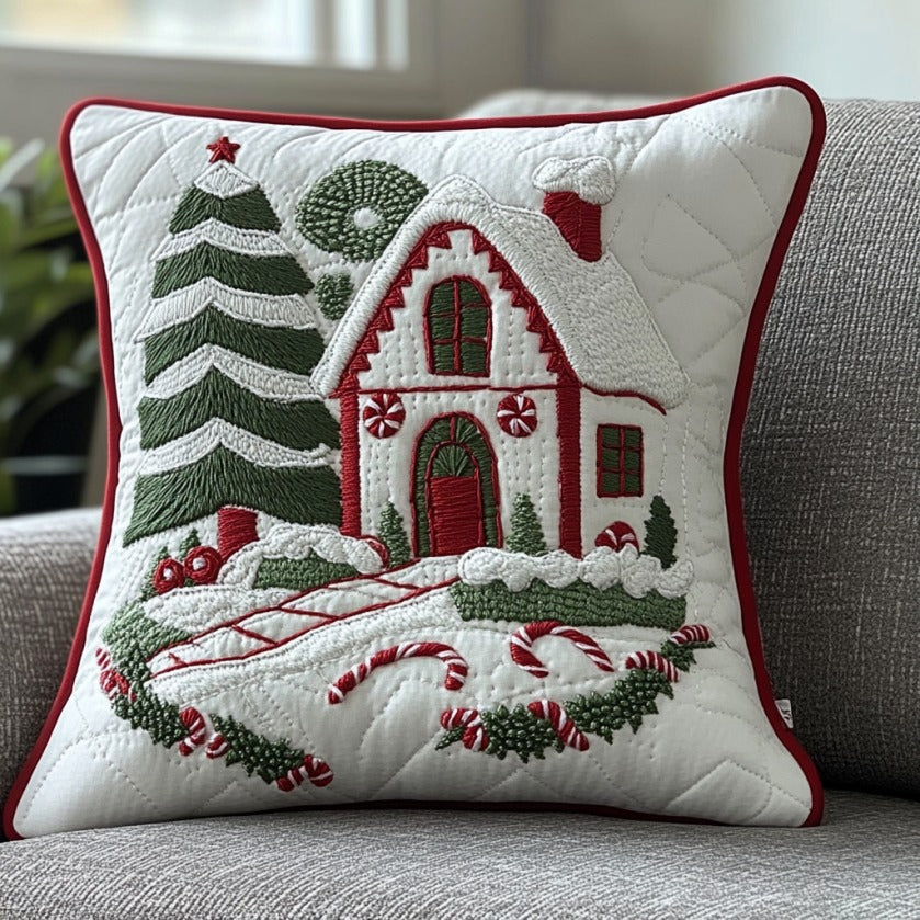 Christmas House XR2109004CL Quilt Pillow Case