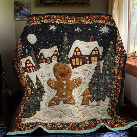 Happy Gingerbread Man WX2311028CL Quilt