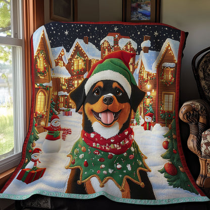 Funny Dog Christmas WX1411020CL Quilt