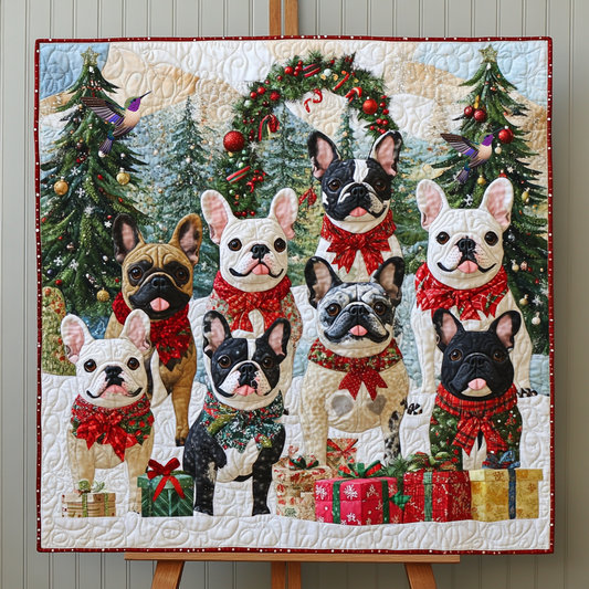 French Bulldog Christmas Gifts XR0212008CL Quilt