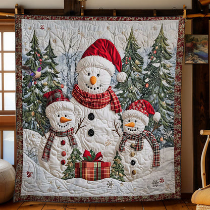 Snowman Family Noel WN0512046CL Quilt