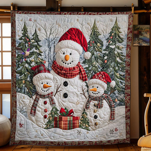 Snowman Family Noel WN0512046CL Quilt