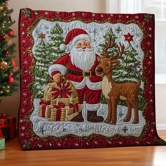 Santa Claus And Reindeer WY2511009CL Quilt
