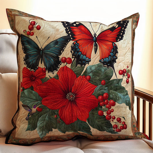 Flower Butterfly WY2611048CL Quilt Pillow Case