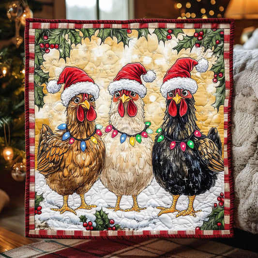 Christmas Chicken Eve WN0810008CL Quilt