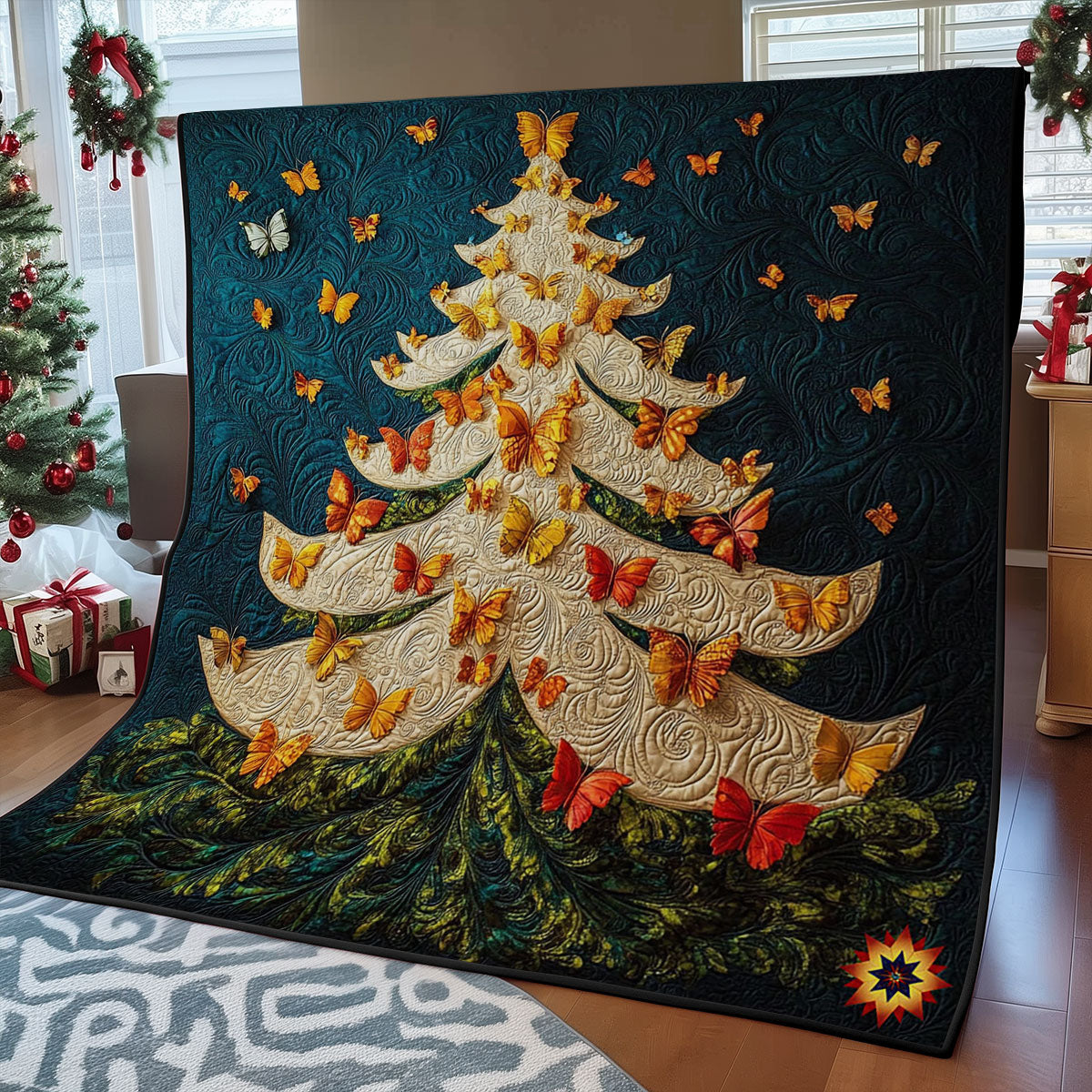 Butterfly Christmas Tree WY2611031CL Quilt