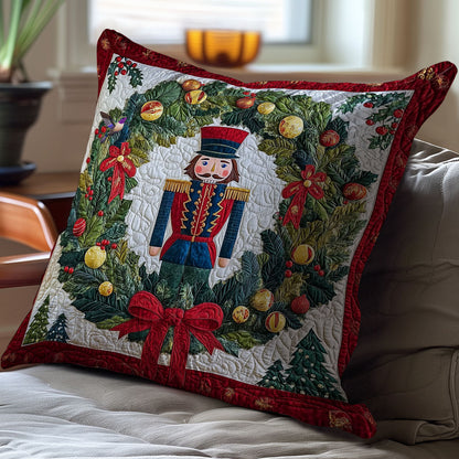 Christmas Wreath Nutcracker WY2911064CL Quilt Pillow Case