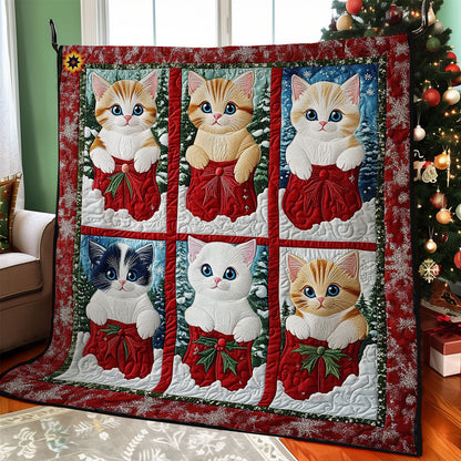 Christmas Kitten WY0712027CL Quilt