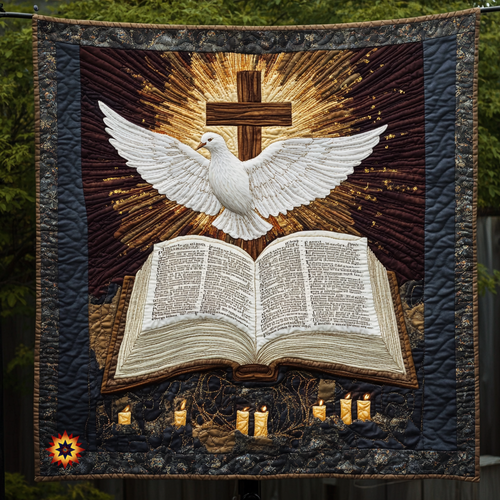 Dove And Bible WU1212006CL Quilt