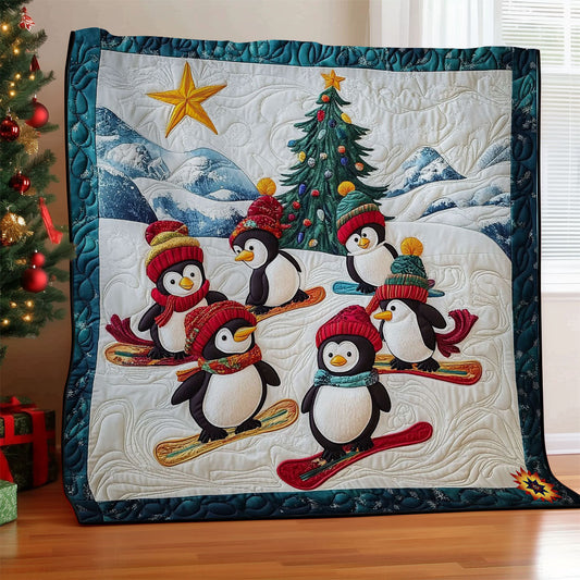 Snowboard Penguin WY0412012CL Quilt