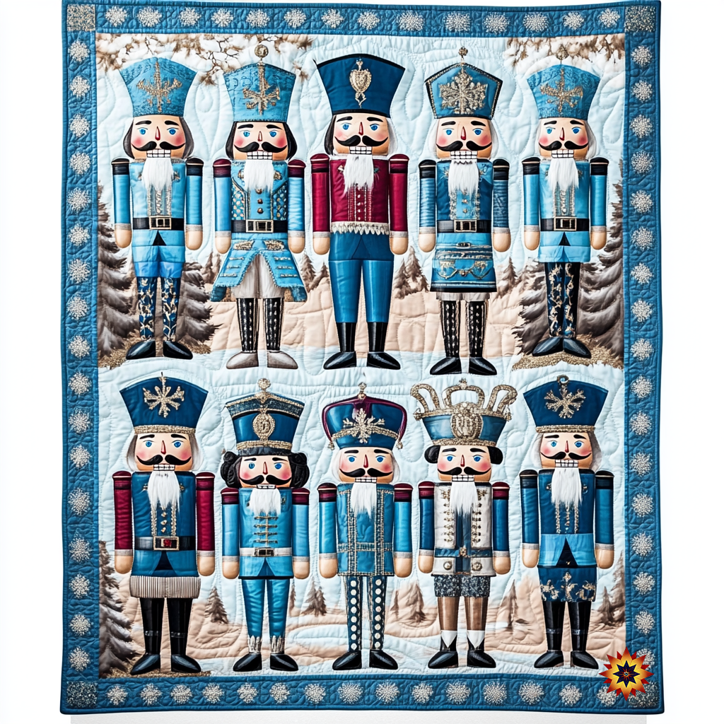 Blue Nutcracker WY2011028CL Quilt