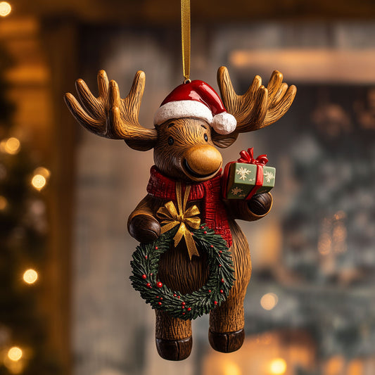 Holiday Moose Gift LT2210007CL Christmas Ornament