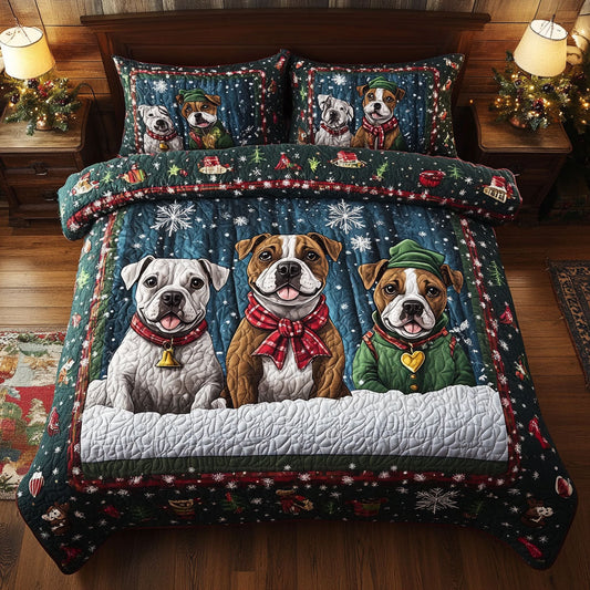 Pit Bulls Snow WT1403089CL Duvet Cover Set