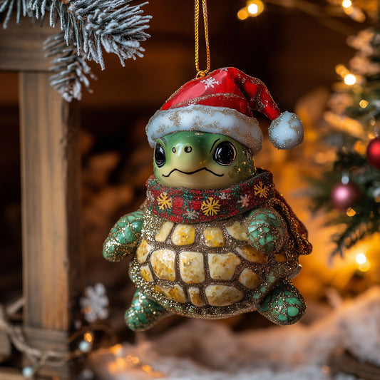 Glitter Shell LT1110018CL Christmas Ornament