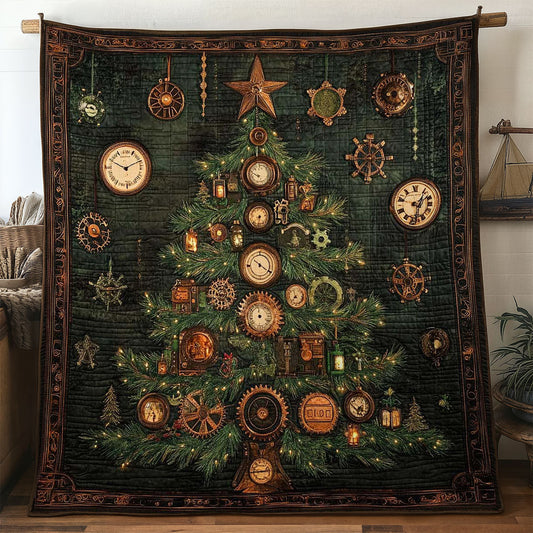 Golden Gears Christmas Tree WN1005026CL Quilt