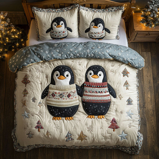 Penguin Couple WJ1604042CL Duvet Cover Set