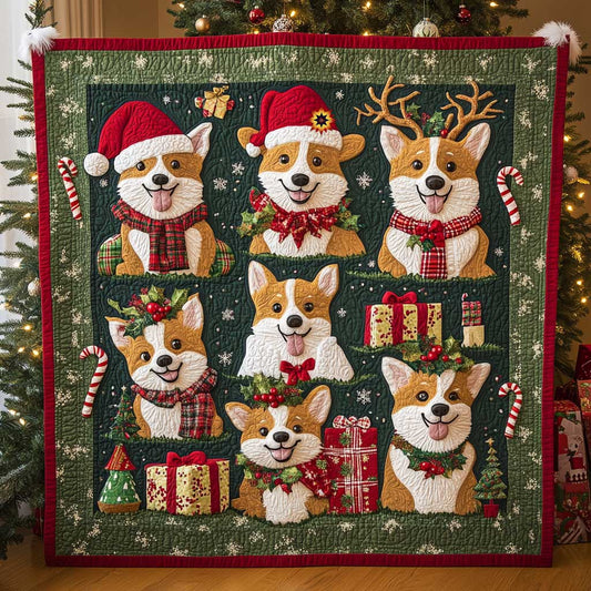 Christmas Gift Corgi WP1511015CL Quilt