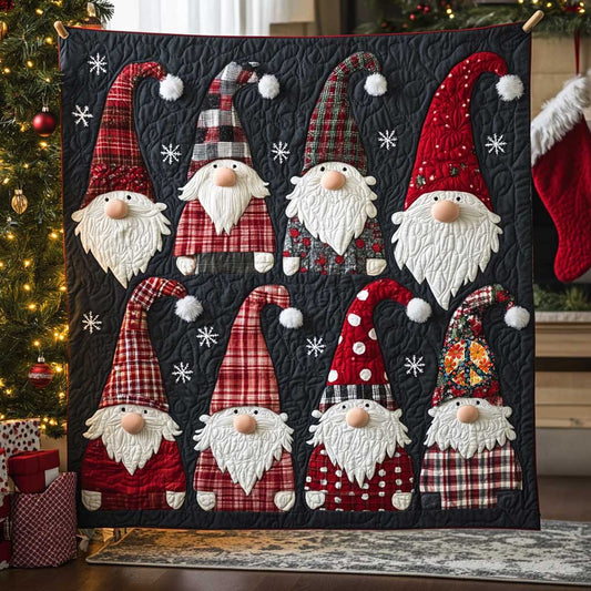Jolly Christmas Gnomes WN2011103CL Quilt