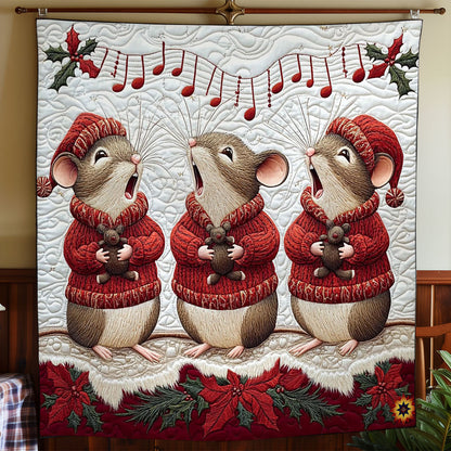 Christmas Singing Mouse WY0412026CL Quilt