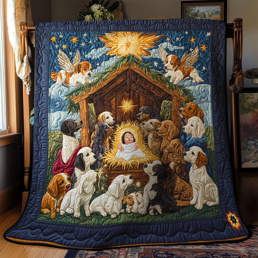Christmas Dog Angel WY1911095CL Quilt