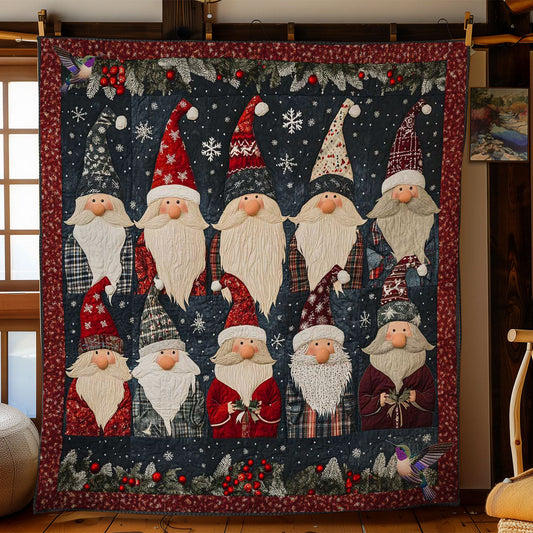 Cozy Cabin Gnomes WN2011108CL Quilt