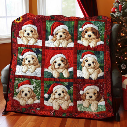 Santa Puppy WY0212015CL Quilt