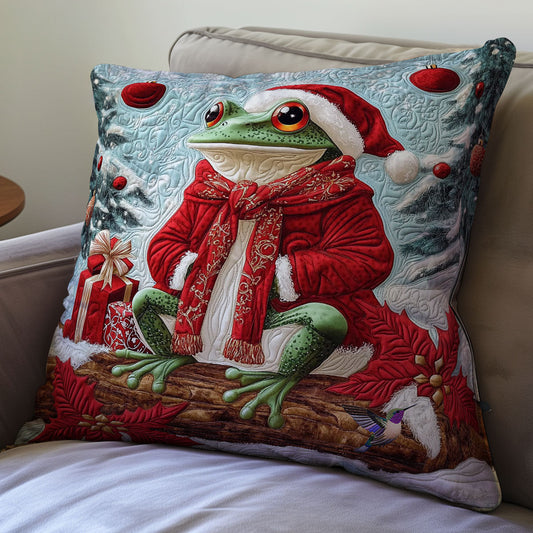 Santa Frog WY0412122CL Quilt Pillow Case