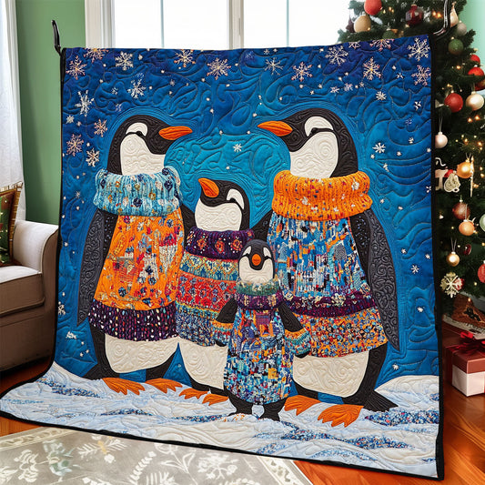Penguin Family WJ1707018CL Quilt