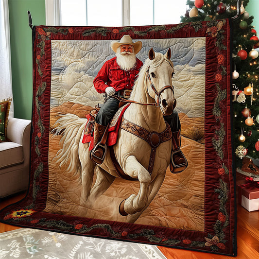 Cowboy Santa Claus WY1012031CL Quilt