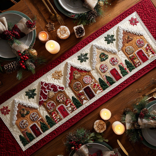 Snow House XR0910025CL Quilted Table Runner