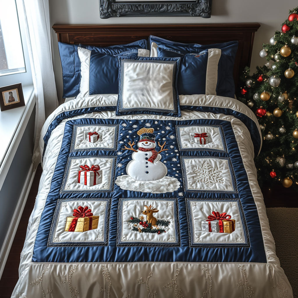 Radiant Glow Snowman WN0309077CL Duvet Cover Set