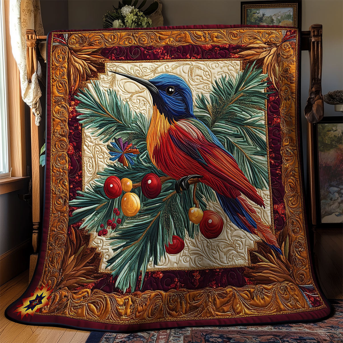 Christmas Bird WY0312006CL Quilt