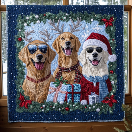 Golden Retriever Meadow WN15080045CL Quilt
