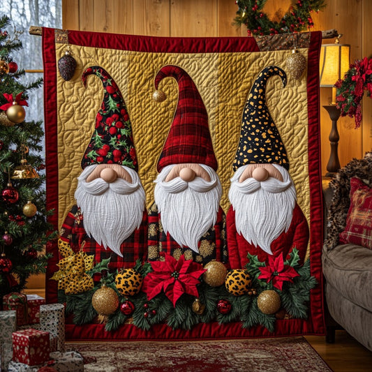 Gnome In Christmas XR0910028CL Quilt
