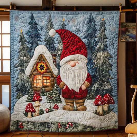 Christmas Forest Gnome WN0512057CL Quilt